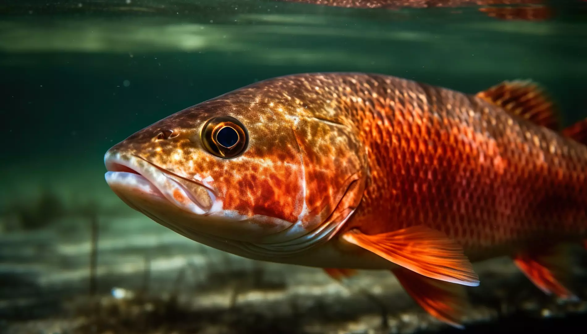 Redfish Underwater